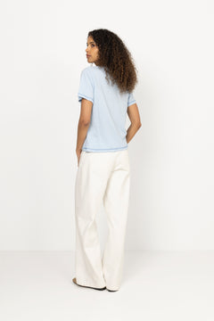 Single Cotton Grace Tee - Cashmere Blue