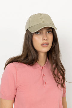 Washed Cotton Twill Coal Cap - Castle Wall