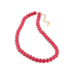 Helmi Glassbeads Necklace - Red