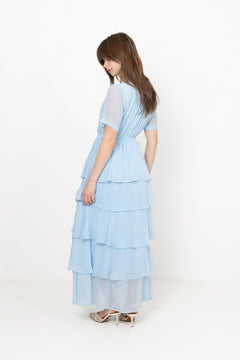 Imogene Solid Dress - Blue