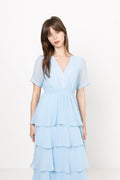 Imogene Solid Dress - Blue