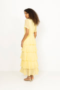Imogene Solid Dress - Yellow