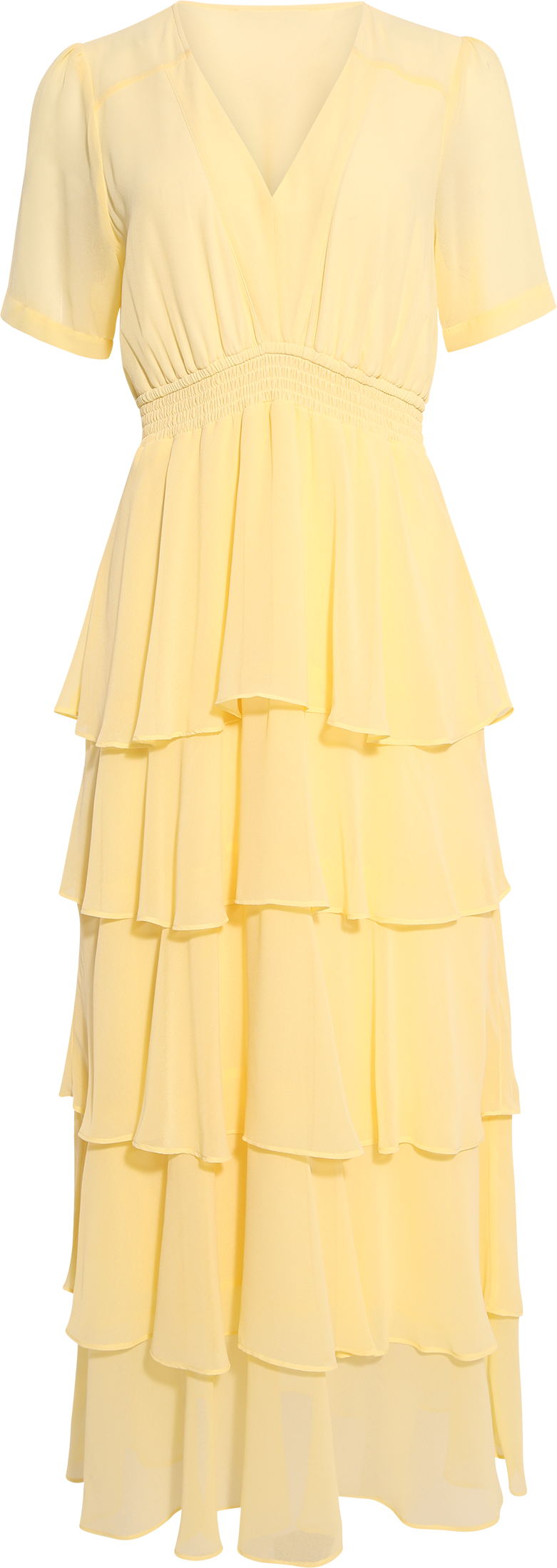 Imogene Solid Dress - Yellow