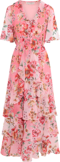 Carina Dress - Coral