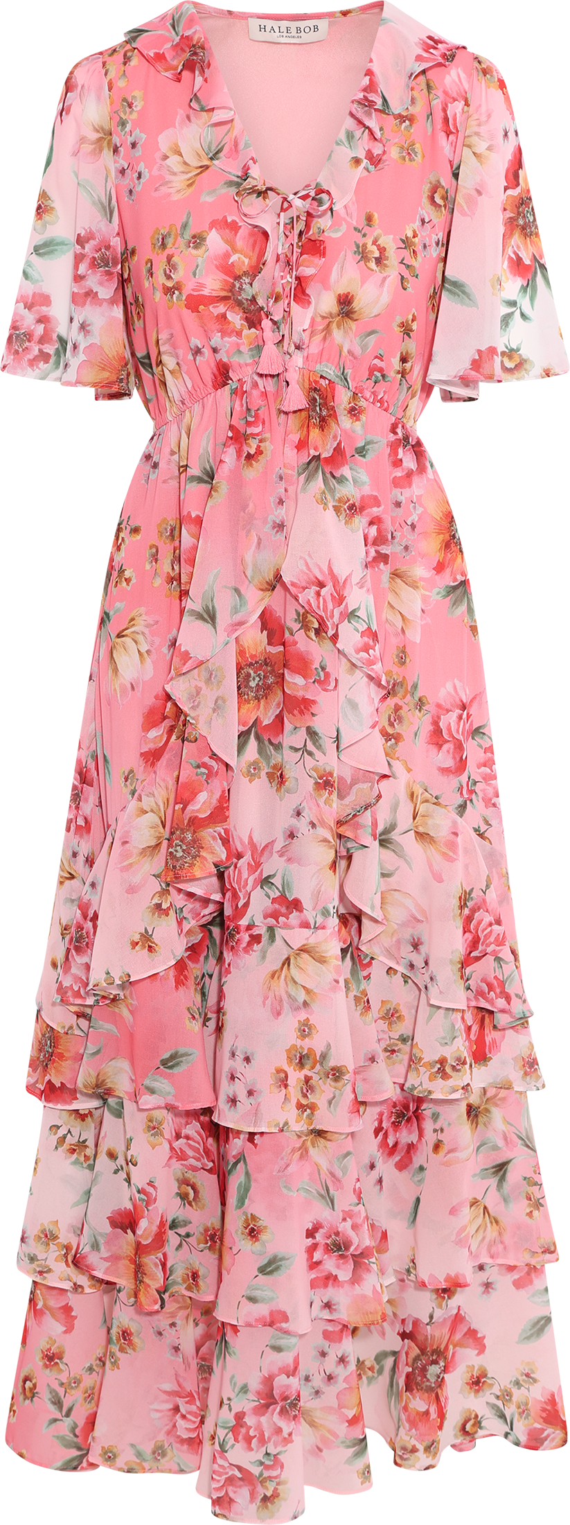 Carina Dress - Coral