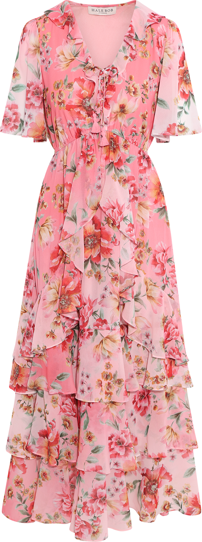 Carina Dress - Coral