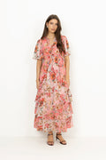 Carina Dress - Coral