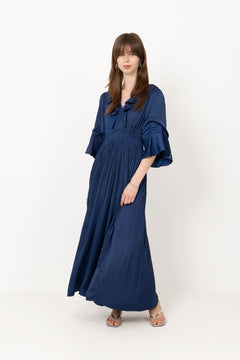Meridian Solid Dress - Indigo