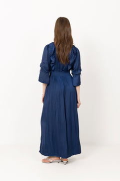 Meridian Solid Dress - Indigo
