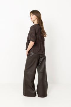 Siama S Voile Blouse - Dark Brown