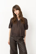 Siama S Voile Blouse - Dark Brown