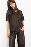 Siama S Voile Blouse - Dark Brown