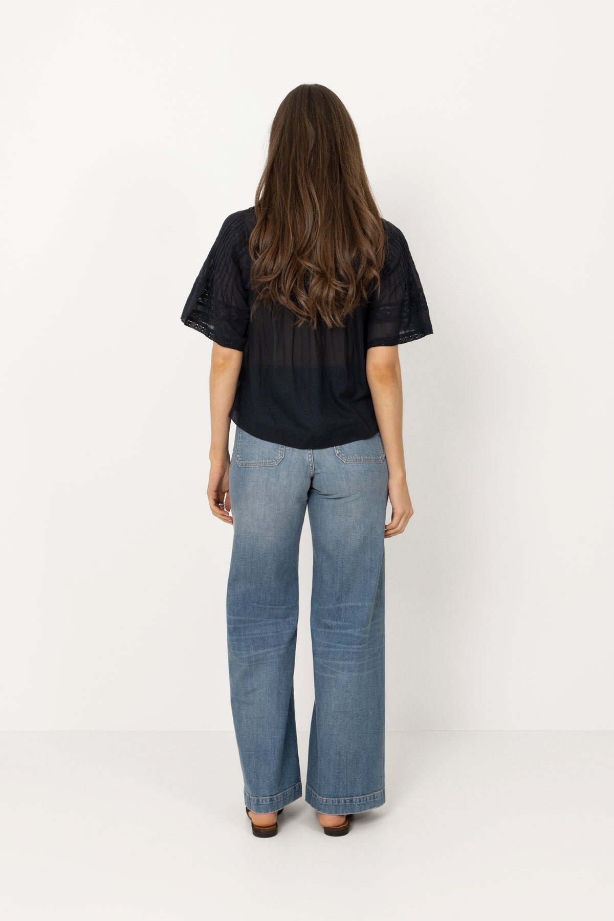 Siama S Voile Blouse - Navy