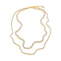 Melina Crystal Necklace - Gold