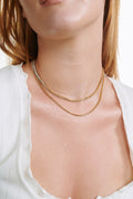 Melina Crystal Necklace - Gold