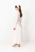Viso Heavy Sateen Skirt - Pearl