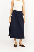 Yara Poplin Skirt - Navy