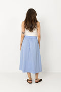 Yara Poplin Skirt - Sky Blue