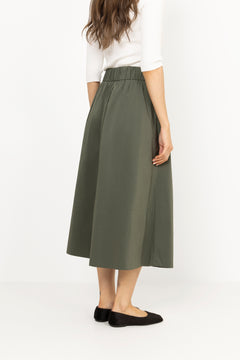 Yara Poplin Skirt - Army