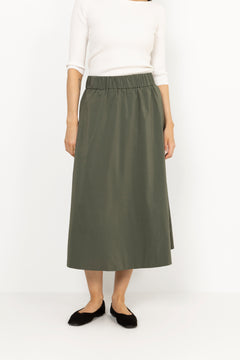 Yara Poplin Skirt - Army