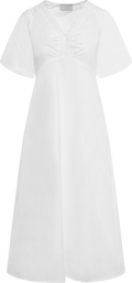 Illana Poplin Dress - White