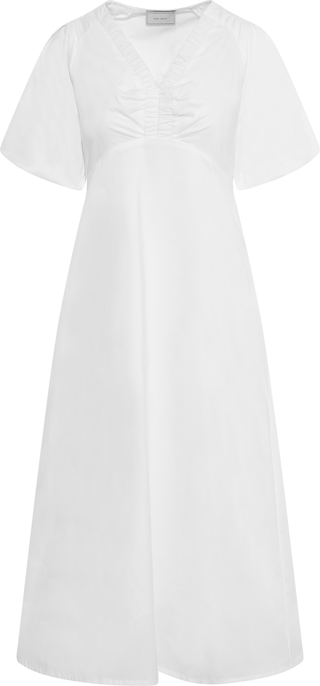 Illana Poplin Dress - White