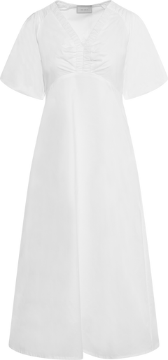 Illana Poplin Dress - White