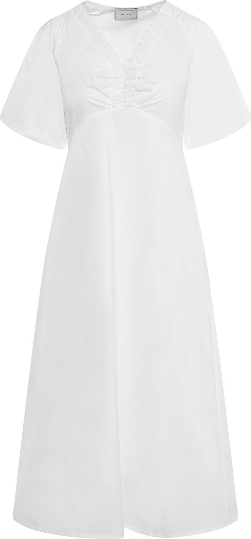 Illana Poplin Dress - White