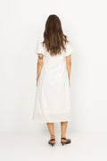 Illana Poplin Dress - White