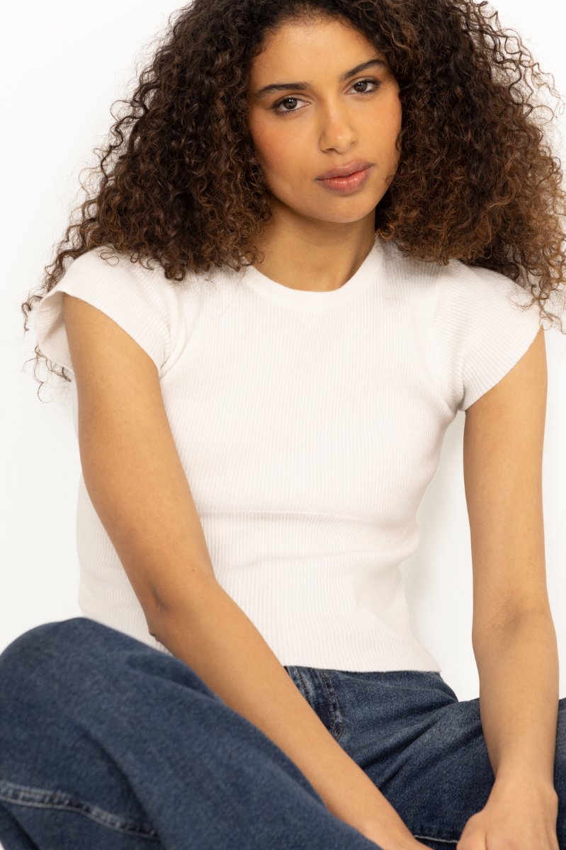 Tirra Knit Tee - Off White