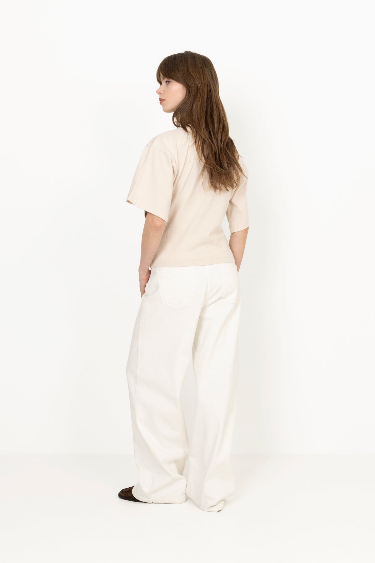 Asha Boxy Tee - Ivory