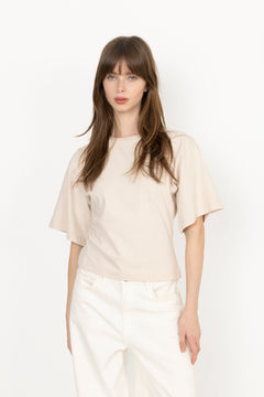 Asha Boxy Tee - Ivory