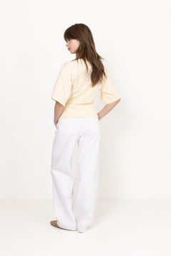 Asha Boxy Tee - Butter Yellow