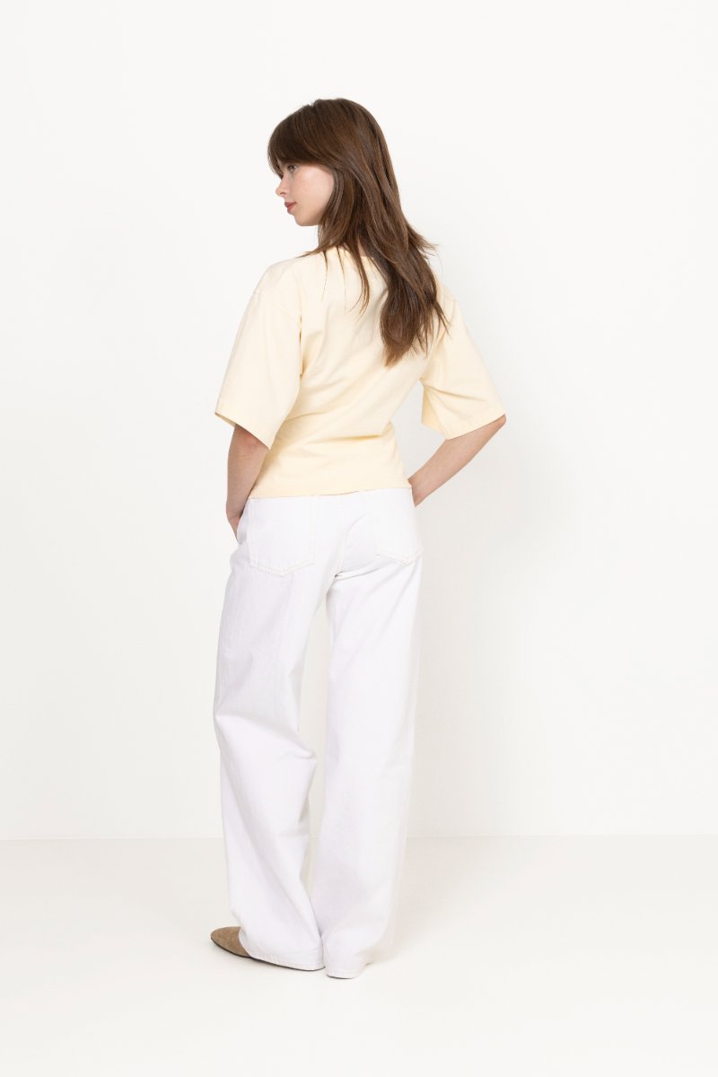 Asha Boxy Tee - Butter Yellow