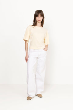 Asha Boxy Tee - Butter Yellow
