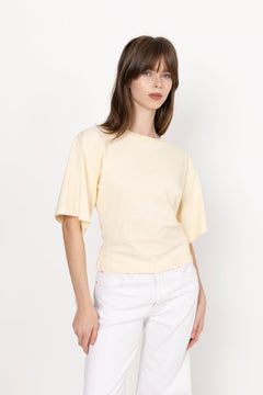 Asha Boxy Tee - Butter Yellow