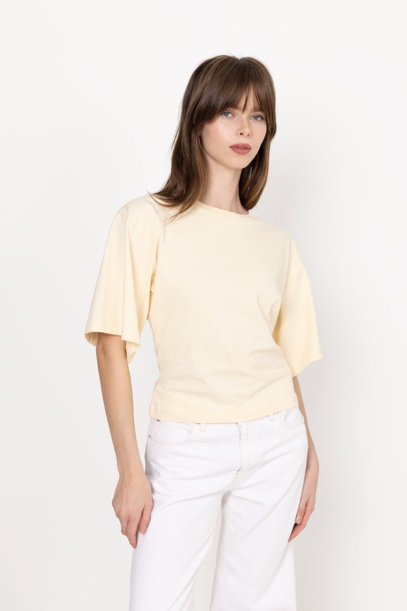 Asha Boxy Tee - Butter Yellow