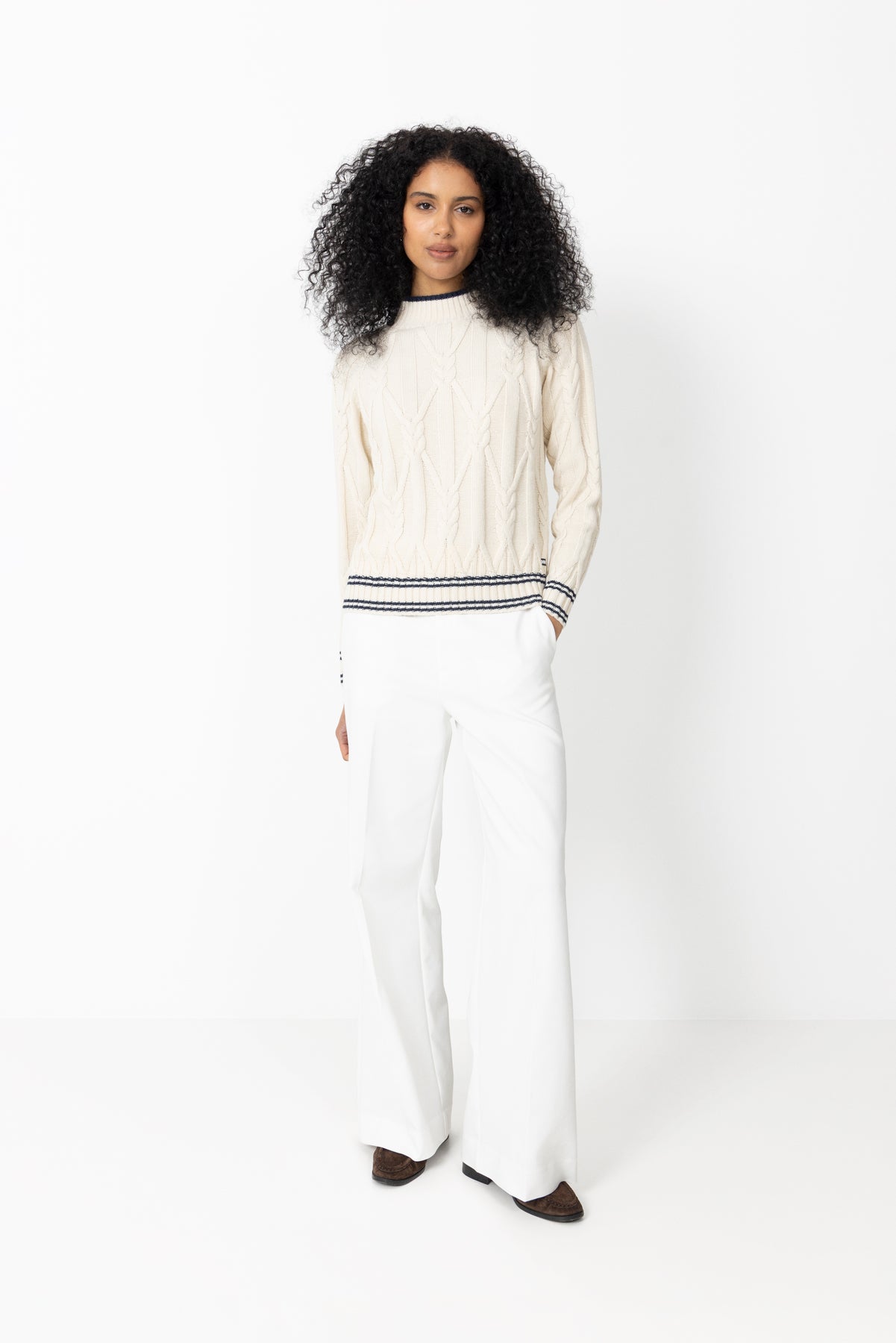 Positano Knit Sweater - Cream