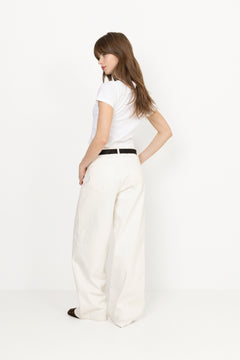 Gr Essential Sporty Tee - Vintage Levis Logo - Shine Bright White