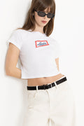 Gr Essential Sporty Tee - Vintage Levis Logo - Shine Bright White