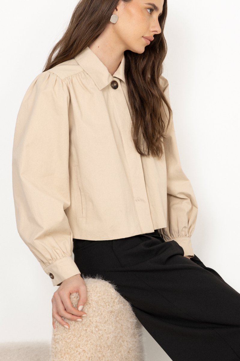 Thale Short A-Shape Jacket - Light Beige