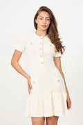 Gerdalil Cotton Knit Dress - Creme