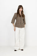Stineic Ss Blazer - Brown Checks