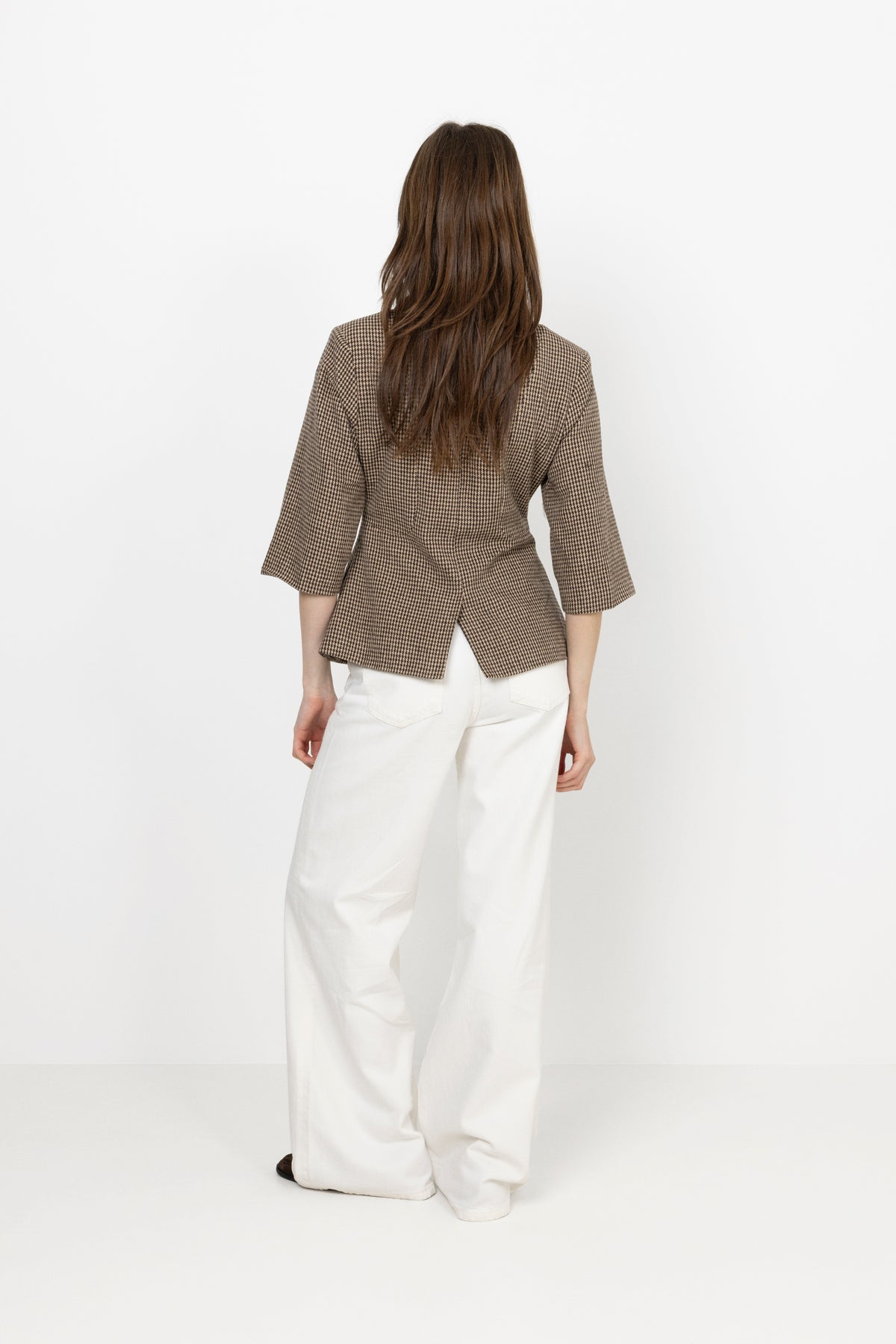 Stineic Ss Blazer - Brown Checks