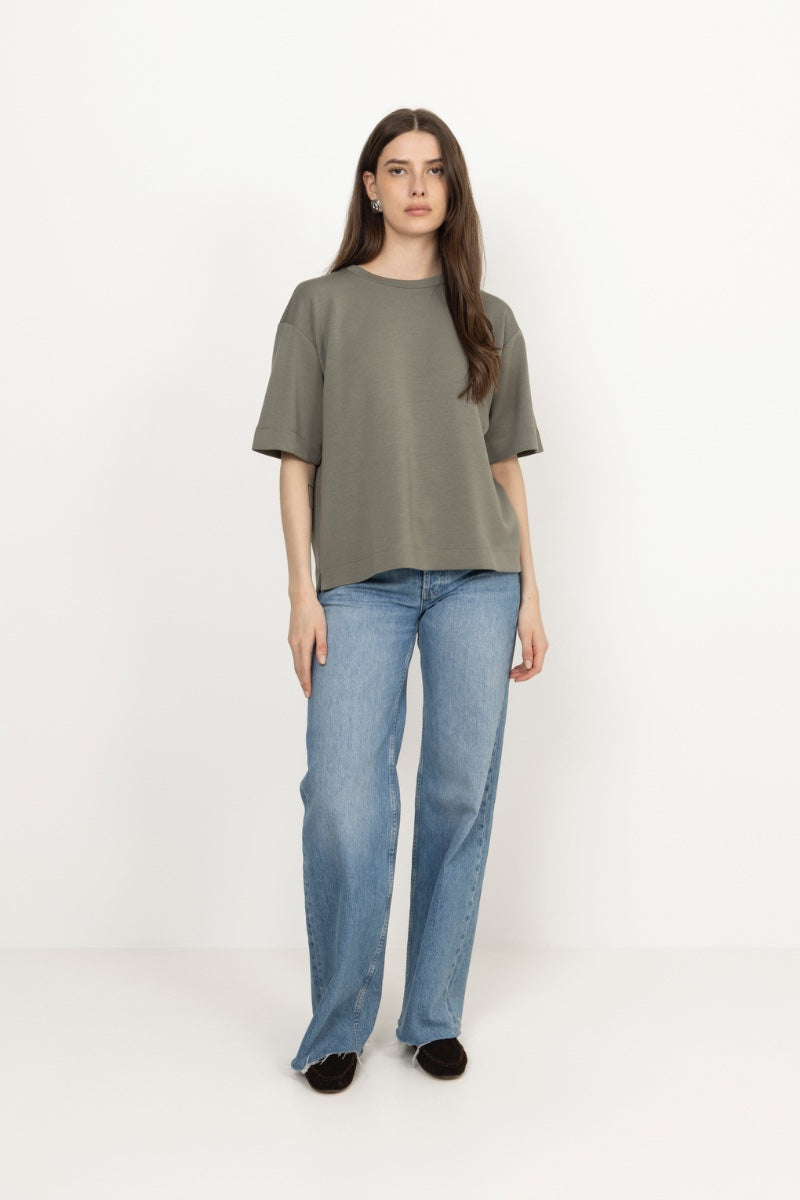 Pannieiw Oversize Tshirt - Mulled Basil