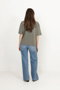 Pannieiw Oversize Tshirt - Mulled Basil