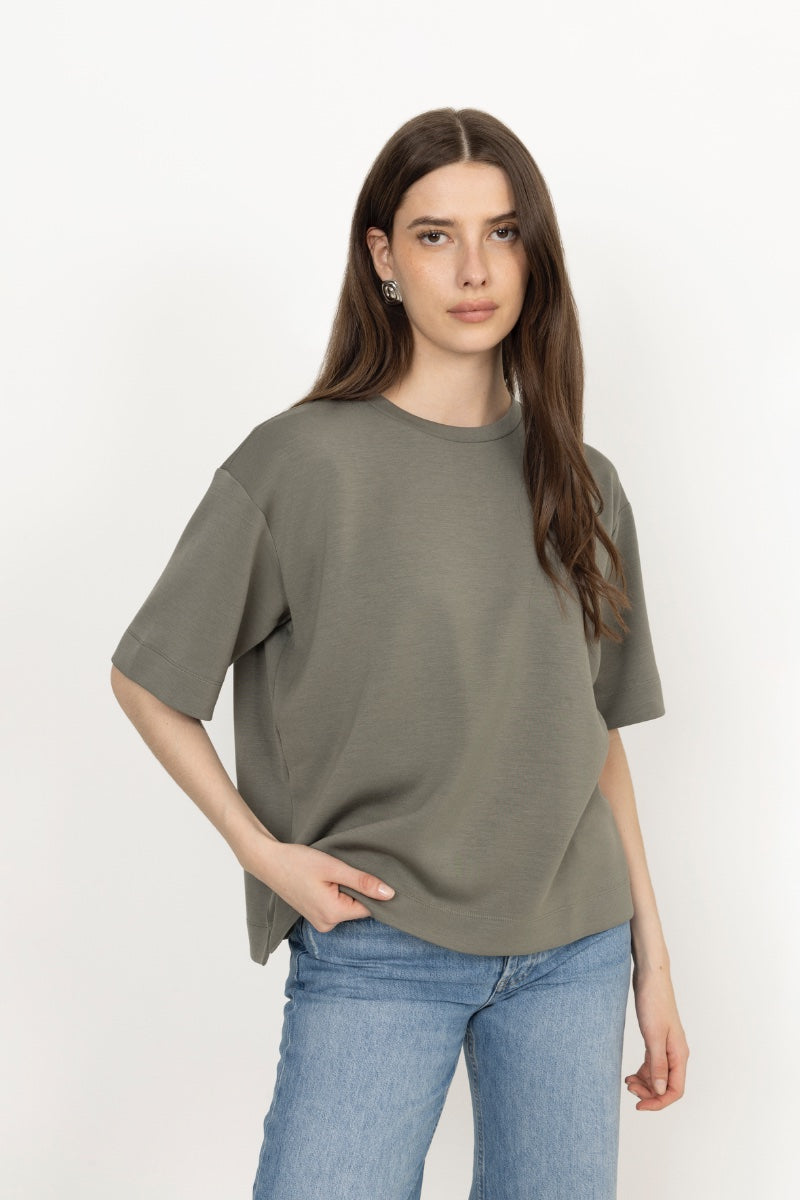 Pannieiw Oversize Tshirt - Mulled Basil