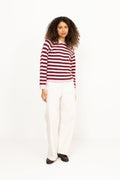 Madieiw Polo - Pink/Zinfandel Stripe