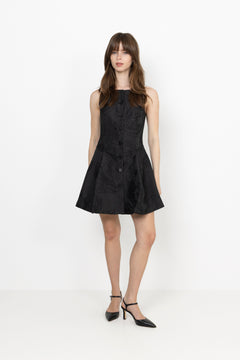 Button-Up Mini Dress - Swans