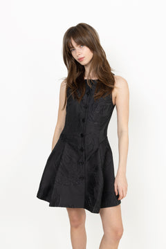 Button-Up Mini Dress - Swans